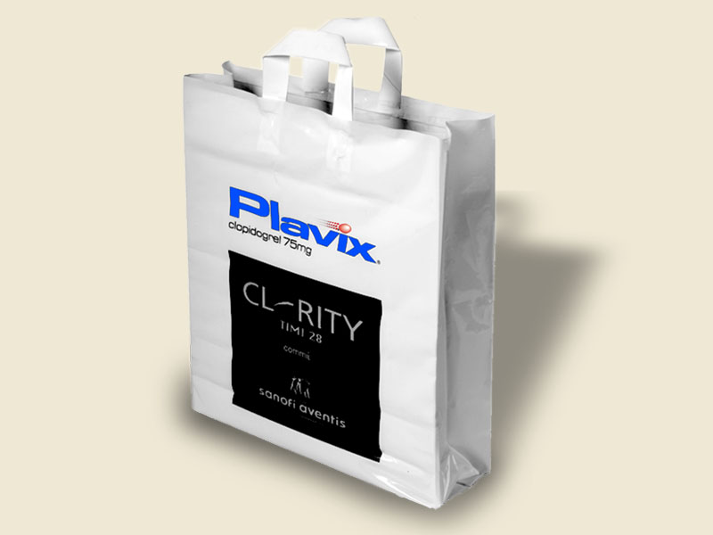 Bolsa de plastico tipo camiseta Constanzo