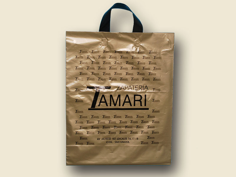 Bolsa de plastico con impresión en 3 colores