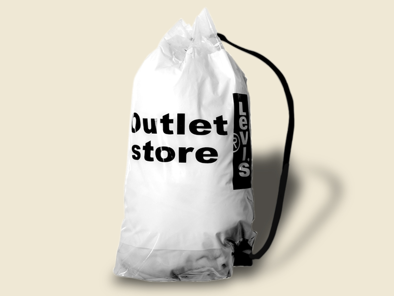 Bolsa de plástico tipo morral Levis